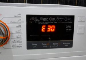 Lỗi E30 máy giặt Electrolux là gì